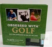 Obsessed With Golf Trivia Book with Interactive Electronic Quiz Module