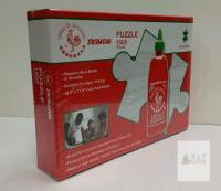 NEW Sriracha Hot Chili Sauce Bottle Jigsaw Puzzle, 1000 Pieces, 38.6" x 11.8", For Ages 12+