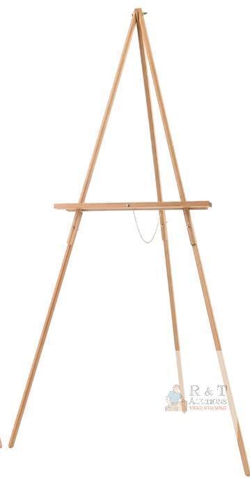 MEEDEN Tripod Wooden Display Easel, Beech Wood, Adjustable Height, 33" Canvas Max, Model AFE-6023-YM NEW