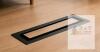 Matte Black Linear Floor Air Vent Register Cover, 3"x10", Modern Steel, Flush Mount - 2