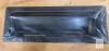 Matte Black Linear Floor Air Vent Register Cover, 3"x10", Modern Steel, Flush Mount - 3