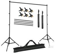 Adjustable Photography Backdrop Stand Kit, 10x7 ft, Model X004TNEZHT