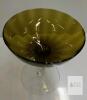 Mid-Century Empoli Italy Glass Compote with Dolphin Stem,7" - 4