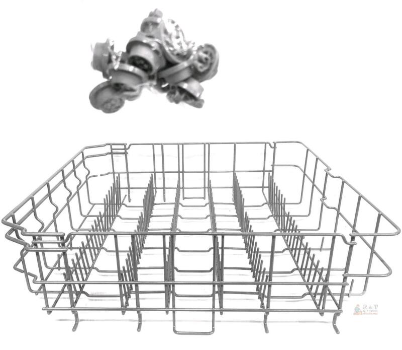 New Replacement Dishwasher Rack With Rollers, 22.5" &times; 20.5" &times; 6.75" High