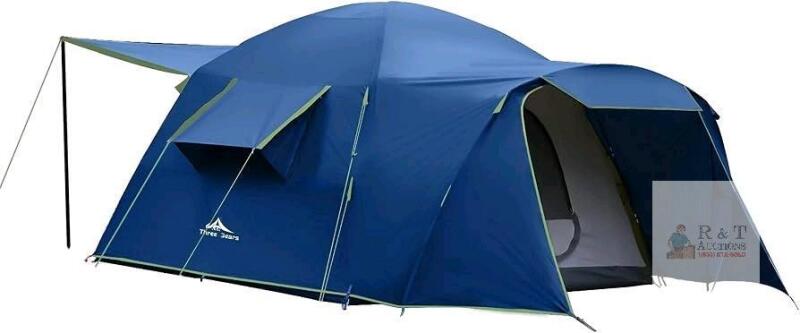 Three Bears Family Camping Tent - 6-Person Spacious Design, 3000mm Waterproof, Suitable for Road Trips/Backyards/Extended Camping Adventures in All Scenarios - As-New Condition