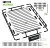 CursorTech Roof Rack Basket 64x39x6 in, Steel, Universal Fit, Black, Mounting Kit Included as new in box - 3