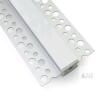 12-Pack Plaster-In Aluminum LED Channel with Frosted Diffuser, 3.3ft, 20mm Width, End Caps Included - 2