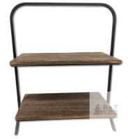 Multipurpose 2-Tier Bread / Dessert / Coffee Stand 7.75" &times; 15.5" &times; 19" Tall
