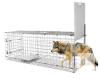 57-Inch Timaze Large Humane Live Animal Trap Cage, Collapsible, Galvanized Steel, 55 lb Capacity