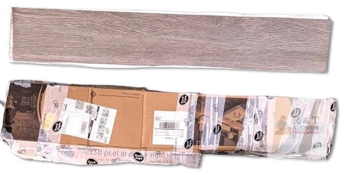 19pcs New Art3d Self-Adhesive Grey Oak-Style Flooring 6" &times; 36"