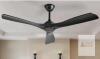 BvenuBigLite Modern Black 52" Ceiling Fan, 3-Blade, 6 Speed, Reversible, Model WS-FPZ180-18B-BK