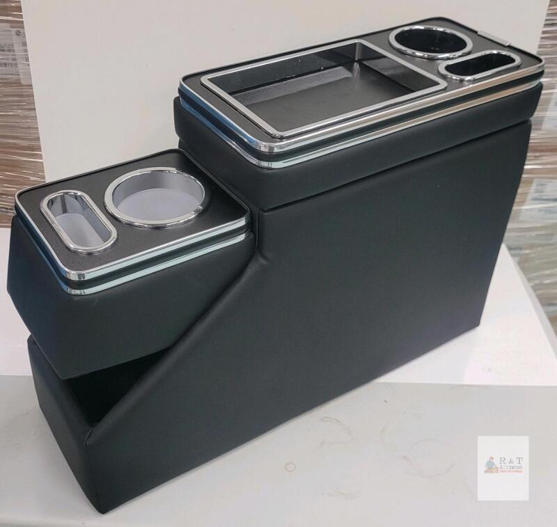 RASNAUTO FSX06 Universal Truck/Tractor Center Console Organizer with Cup Holders