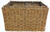 Vintage Wire & Wicker Handled Bin With Lid, 11.25" &times; 18" &times; 13" Tall - 2