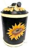 Large 17.75" Tall Handpainted Sunflower Oil Can Signed" Dawn", Cozy Farmhouse Decor - 3