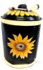 Large 17.75" Tall Handpainted Sunflower Oil Can Signed" Dawn", Cozy Farmhouse Decor - 4