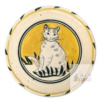 Vintage 1996 Signed Lorraine Eidlitz Muskoka Artist Collectable Cat Plate, 8" Diameter, No Chips or Cracks, With Holes In Back To Hang