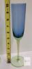 Set of 4 Metropolis by Block Handblown Tall Blue w/Green Stem/Base Champagne Glasses - 3