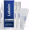 NEW Lakeim Toenail Fungus Treatment Extra Strength: 25% Undecylenic Acid & Tea Tree Oil - Repairs Yellow Thick Brittle Toe and Fingernails - 3 Pens with 5 Nail Files