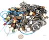 Tangle of Varied Assorted Necklaces, Some Non-Magnetic, No Stamps Found - 2