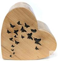 New Memorial Wooden Urns Box | Handmade Wooden Urns for Human/Pet Ashes Adult | Wooden Cremation Urns for Ashes Engraving | Wooden Funeral Urn Box- 3.4" &times; 6.25" &times; 5.6" Tall, Screw-In Back Panel Access