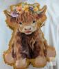 Cow Floral Pi&ntilde;ata Party Set with Bat, Blindfold, Confetti | Cardboard Construction | 20" Tall - 2