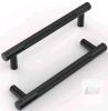 New - 10-Pack Knoklock Matte Black Cabinet Pulls 5" (128mm) Hole Centers, Knurled Cabinet Handles . - 2