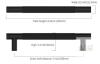 New - 10-Pack Knoklock Matte Black Cabinet Pulls 5" (128mm) Hole Centers, Knurled Cabinet Handles . - 3