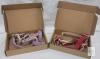 Plutus Pet XS Cotton Hemp Step-in Dog Harness Lavender & Dark Red &ndash; Adjustable, New, 2-Pack