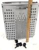 Gray Rolling Laundry Hamper, Plastic, 22"x13"x18", 1.5 Bushel Capacity, 4 Removable Wheels - 3