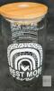 16 oz Glass Tumbler with Bamboo Lid and Straw, "#1 Mom" and "Best Mom Ever" Design - 3