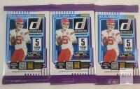 2025 Panini Donruss NFL Football Sealed Trading Card Wax Packs . Three (3) Sealed Packs