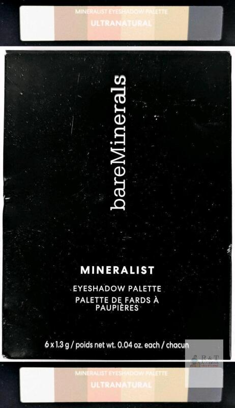 New bareMinerals MINERALIST Ultranatural Eyeshadow Palette, 6 Matte & Satin Vegan Shades, 0.24 oz