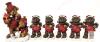 18 Resin Winter Holiday Bear Figures, 4.75" - 7.5" - 3