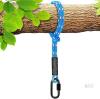 New BeneLabel Tree Swing Rope, Hammock Tree Swing Hanging Strap, Heavy Duty Carabiner, for Indoor Outdoor Swing Hammock Playground Set Accessories, 7.87 ft, Tree swing Rope Weight limited: 2500 LB. Carabiner weight limited: 1000 LB.