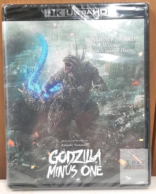 NEW Godzilla Minus One 4K Ultra HD + Blu-ray (2023, Toho) Japanese & English Audio, Bonus Features