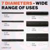 New Dowire Heat Shrink Tubing Kit - 3:1 Ratio - Adhesive Lined - Wire Shrink Wrap Tubing - Waterproof Marine Grade Shrink Tube - 180 PCS - Black - 2