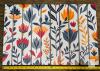 New Floral Design Quick Drying Non-Slip Diatomite Diatomaceous Stone Bath / Shower Mat 23" Long - 2