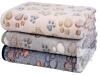 3 New Dono Blankets Soft Fluffy Cute Bone Pattern Fleece Pet Blanket Warm Sleep Mat Cute Print Design Puppy Kitten Blanket Doggy Mat Paw Print for Animals (Nude/Gray/Blue, M(30 * 20"))