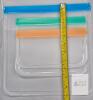 NEW Vosyinm 12 Pack Reusable Silicone Freezer Bags, Multi-Size, BPA Free, Leak-Proof, Dishwasher Safe - 2