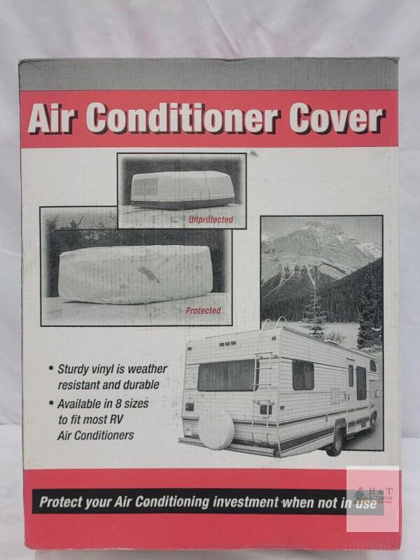 ADCO MAC-07 RV Air Conditioner Cover for Coleman 2007, White, Heavy-Duty Vinyl, Fits 43"x29"x14"