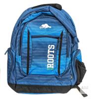 New ROOTS 15.6" Laptop Computer Backpack (5910) Blue Print, 18" Long, Spacious, Padded Straps