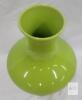 Bright Lime Green Mid-Century Modern Ceramic Vase, Bulbous 11.75" Retro Style - 2