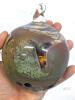 Handblown Art Glass Gazing Ball / Witch Ball / Friendship Ball Ornament, 4.75" No Chips or Cracks - 4
