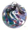 Handblown Art Glass Reverse Teardrop Gazing Ball / Witch Ball / Friendship Ball Ornament, 5.75" No Chips or Cracks - 3