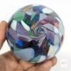 Handblown Art Glass Reverse Teardrop Gazing Ball / Witch Ball / Friendship Ball Ornament, 5.75" No Chips or Cracks - 4