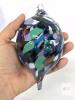 Handblown Art Glass Reverse Teardrop Gazing Ball / Witch Ball / Friendship Ball Ornament, 5.75" No Chips or Cracks - 5
