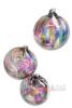 3 Handblown Art Glass Gazing Ball / Witch Ball / Friendship Ball Ornament, 2.75" No Chips or Cracks