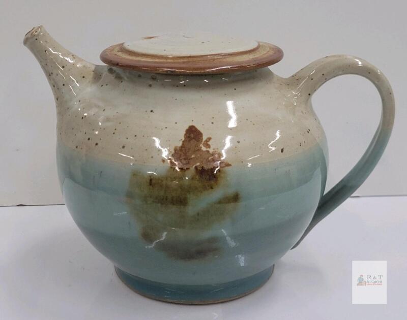 Studio Pottery Ceramic Teapot , Unique Glaze Design