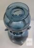 Hand-Blown Art Glass Vase, 9" Tall, Blue with Copper Streaks, Signed "B.F. Guild" - 3