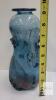 Hand-Blown Art Glass Vase, 9" Tall, Blue with Copper Streaks, Signed "B.F. Guild" - 5